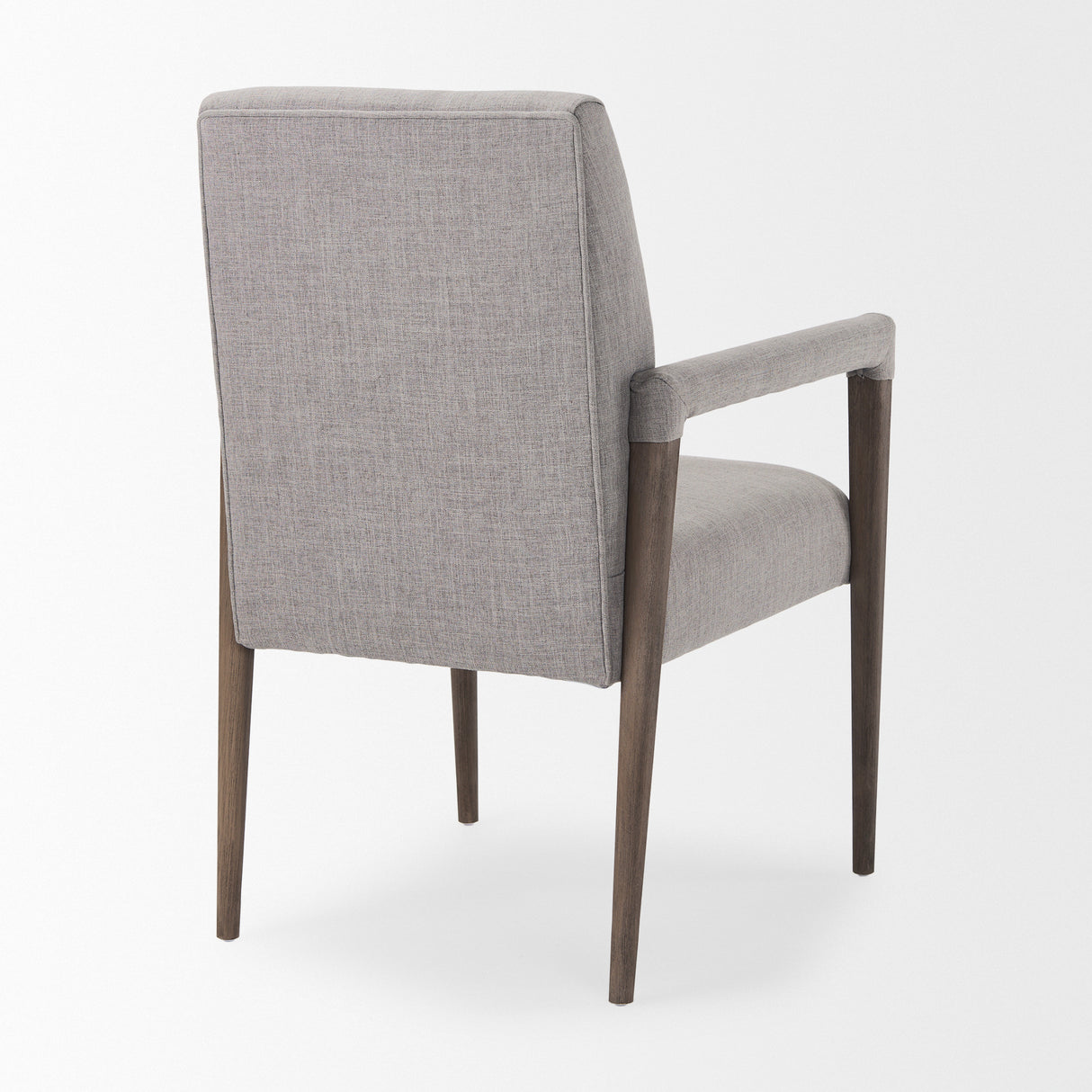 Palisades Grey Fabric Wrap Brown Wooden Frame Dining Chair from Mercana - Luna Furniture