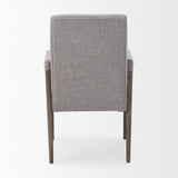 Palisades Grey Fabric Wrap Brown Wooden Frame Dining Chair from Mercana - Luna Furniture