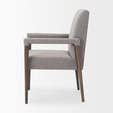 Palisades Grey Fabric Wrap Brown Wooden Frame Dining Chair from Mercana - Luna Furniture