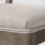 Tenton II Grey Fabric Seat Brown Wood Frame Dining Chair, Set of 2 from Mercana - Luna Furniture