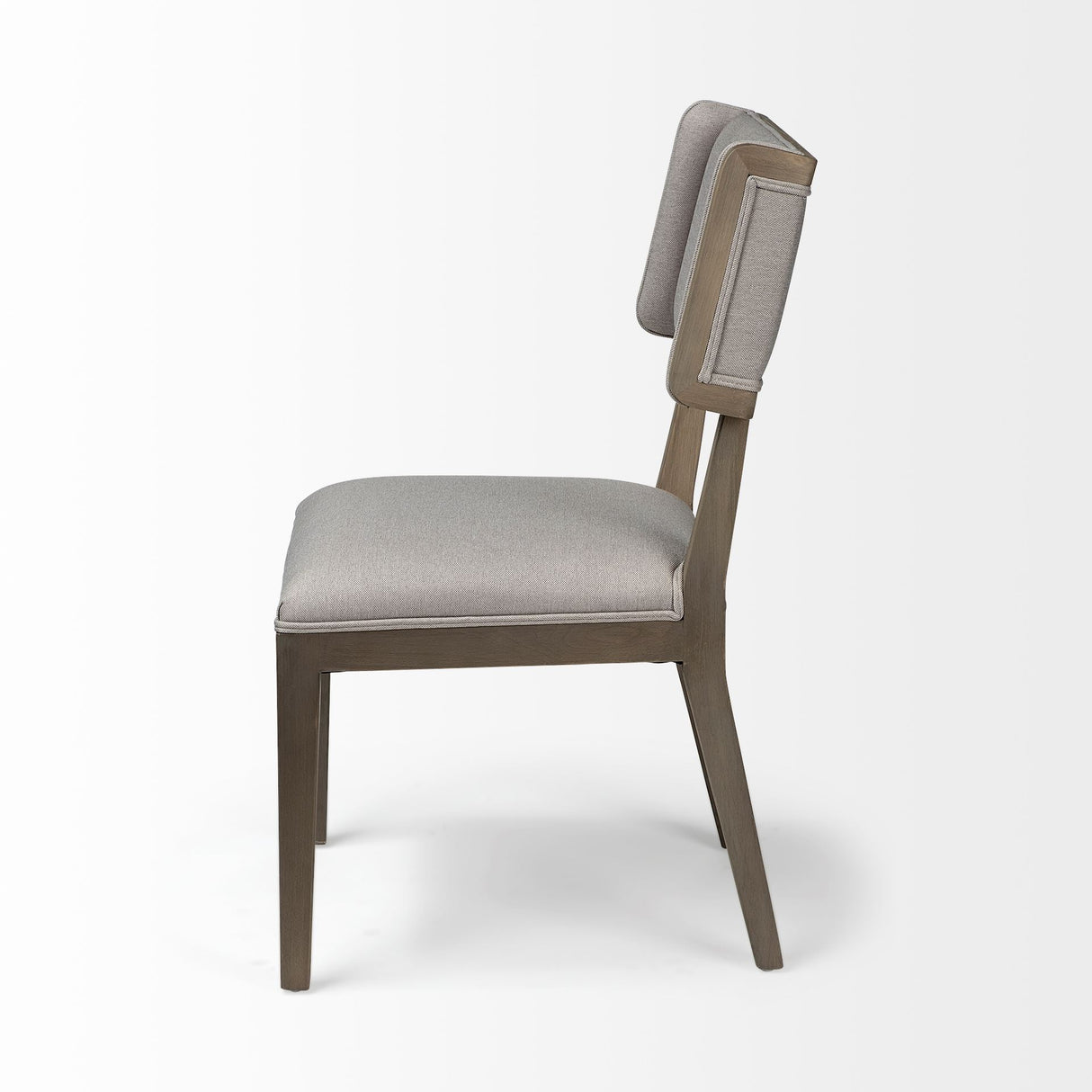 Tenton II Grey Fabric Seat Brown Wood Frame Dining Chair, Set of 2 from Mercana - Luna Furniture