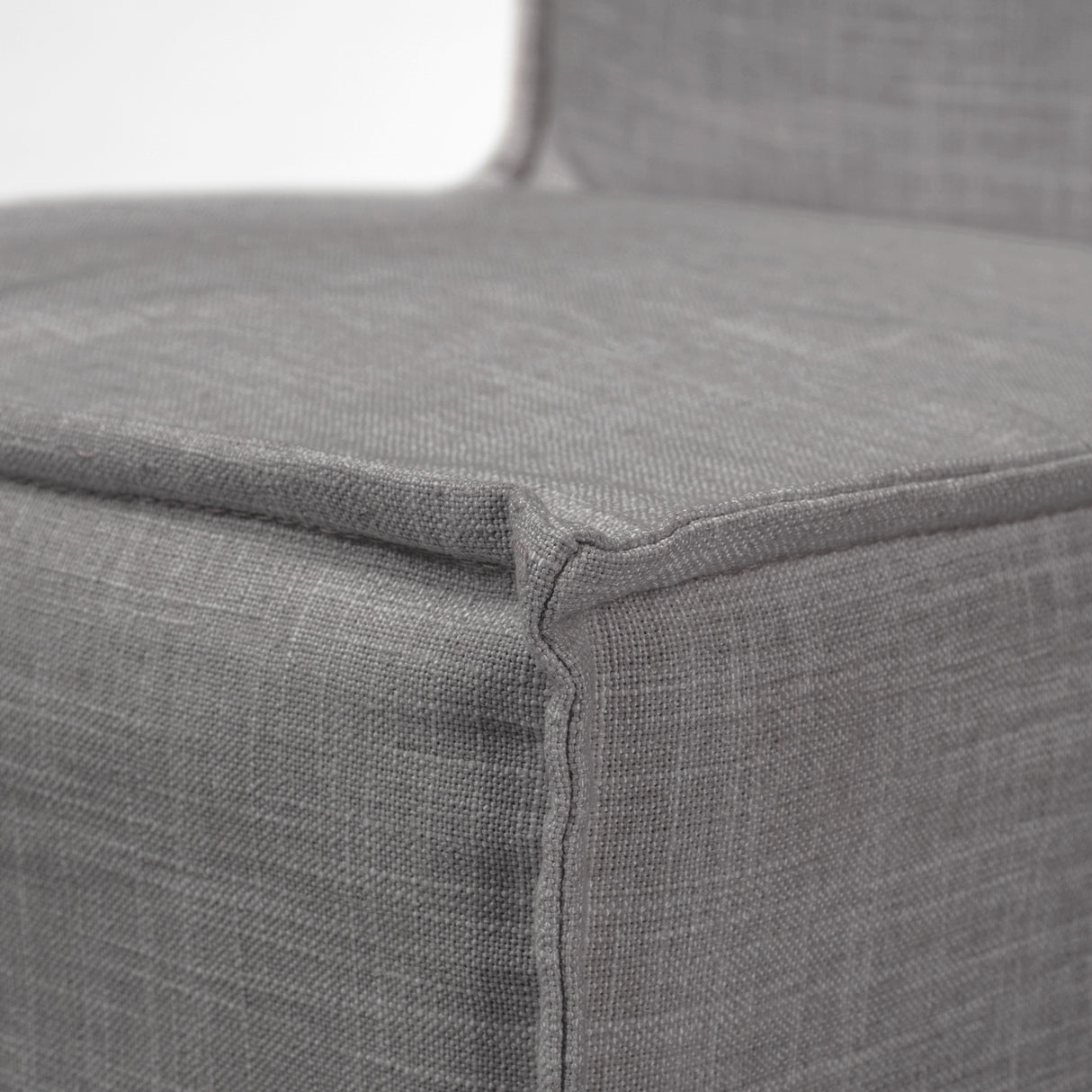 Elbert I Grey Fabric Slip-Cover Brown Wooden Base Dining Chair, Set of 2 from Mercana - Luna Furniture