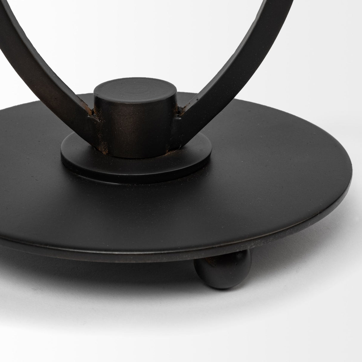 Salah I Small Black Iron Table Candle Holder from Mercana - Luna Furniture