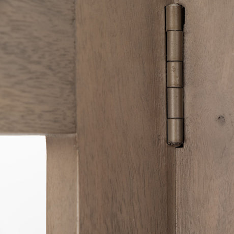 Turnbull I 42L x 16W x 72H Light Brown Wood Four Shelf Shelving Unit from Mercana - Luna Furniture