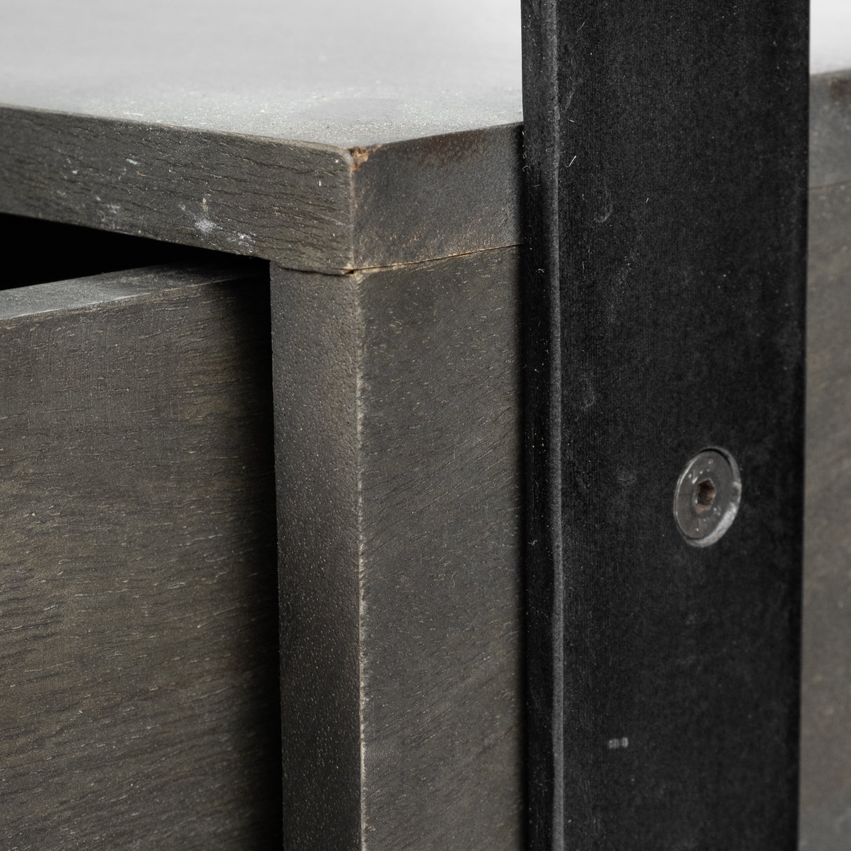 Vidro 54x30 Rectangular Glass Top Black Solid Wood Drawers & Black Frame Coffee Table from Mercana - Luna Furniture