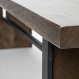 Ledger I 70L x 17W Brown Live-Edge Wooden Dining Bench from Mercana - Luna Furniture