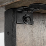 Ledger II 70L x 17W x 30H Live-Edge Wooden Brown Console Table from Mercana - Luna Furniture