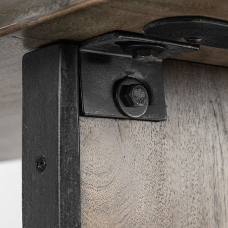 Ledger II 70L x 17W x 30H Live-Edge Wooden Brown Console Table from Mercana - Luna Furniture
