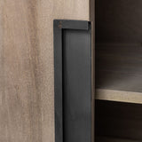 Braxton III 81.5x18.5 Natural Brown Solid Wood 3 Drawer 6 Door Sideboard from Mercana - Luna Furniture