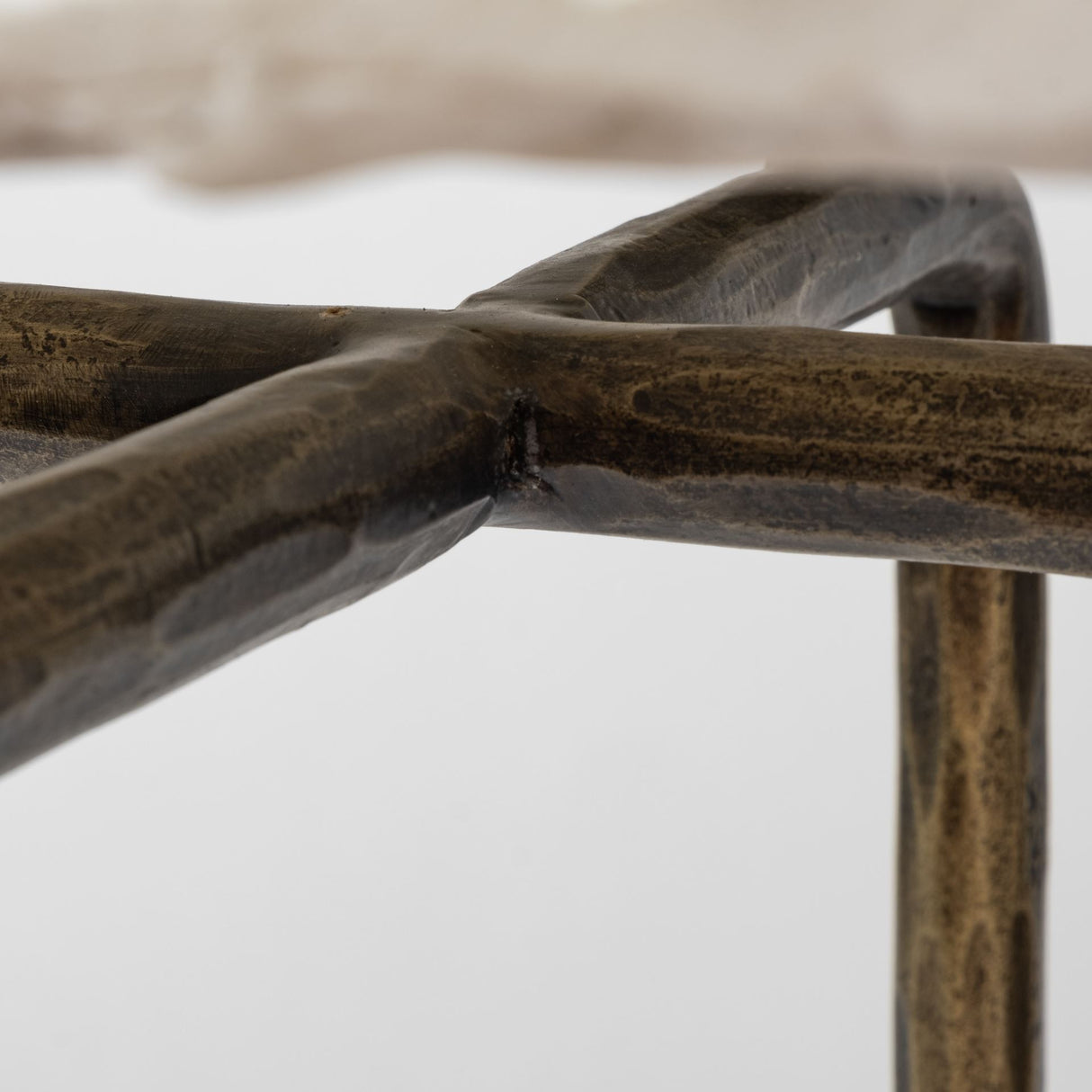 Pinera III 49L x 17W White Marble Top Gold-Toned Iron Base Console Table from Mercana - Luna Furniture