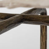 Pinera III 49L x 17W White Marble Top Gold-Toned Iron Base Console Table from Mercana - Luna Furniture
