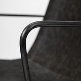 Sawyer II Black Faux-Leather Seat Black Iron Frame Dining Chair from Mercana - Luna Furniture