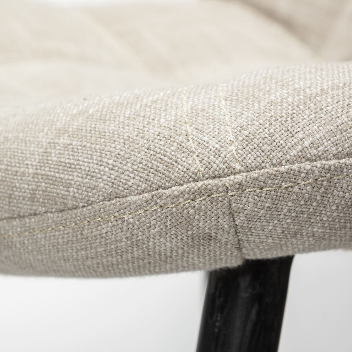 Barrow I Beige Fabric Wrap Black Metal Frame Dining Chair, Set of 2 from Mercana - Luna Furniture