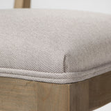 Tenton I Grey Fabric Wrap Brown Wooden Base Dining Chair, Set of 2 from Mercana - Luna Furniture