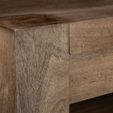 Emeril Brown Solid Wood Two-Tier Smooth Counter Top Kitchen Island from Mercana - Luna Furniture