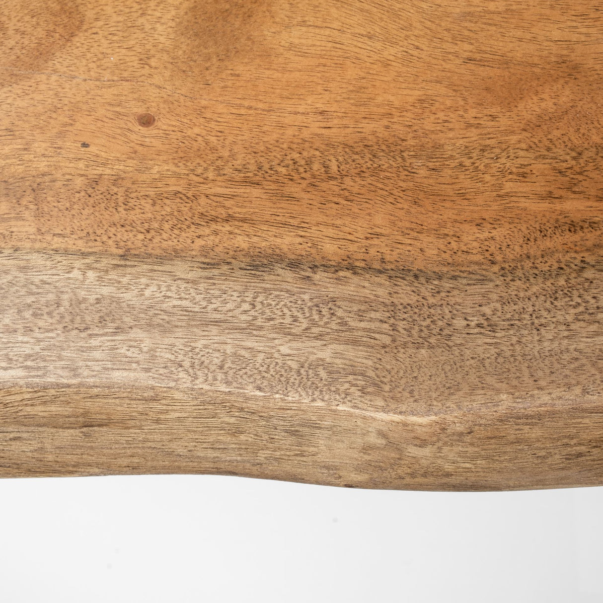 Papillion IV 60L x 26W Natural Solid Wood and Live Edge Iron Office Desk from Mercana - Luna Furniture