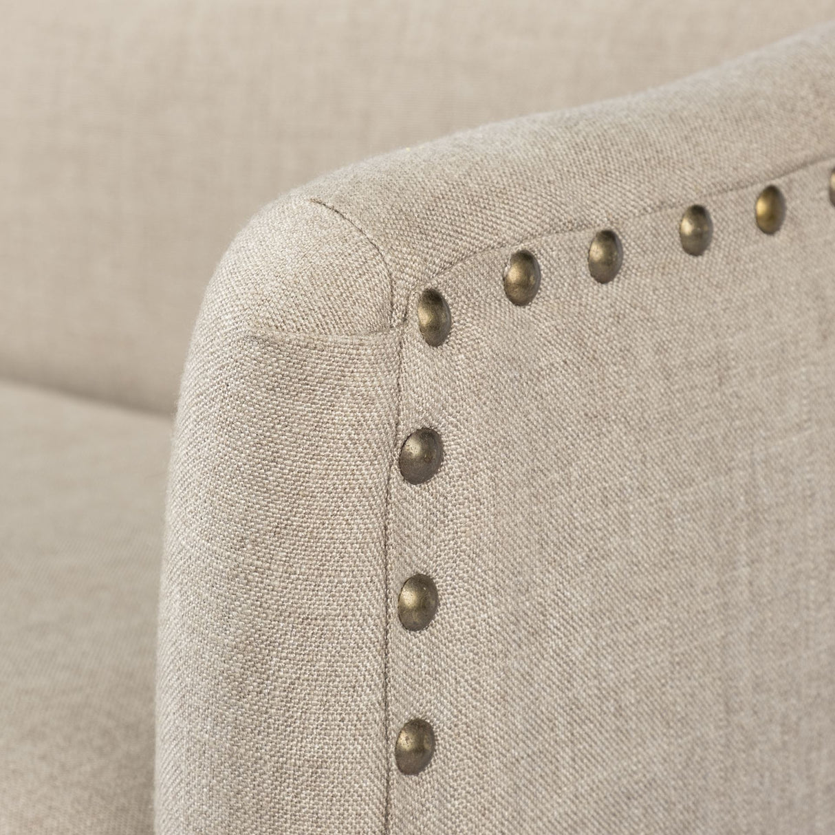 Bergen 60L x 19W Beige Fabric Covered Seat W/Brown Wood Frame Accent Bench from Mercana - Luna Furniture