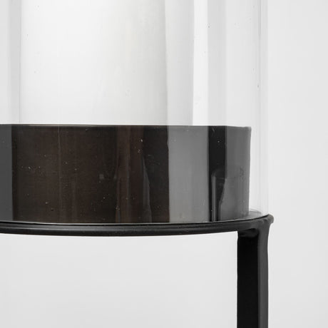 Salah I Small Black Iron Table Candle Holder from Mercana - Luna Furniture