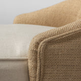 Monmouth 24.25" Seat Height Cream/Beige Fabric Seat Brown Wood Frame Counter Stool from Mercana - Luna Furniture