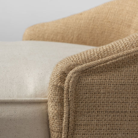 Monmouth 24.25" Seat Height Cream/Beige Fabric Seat Brown Wood Frame Counter Stool from Mercana - Luna Furniture