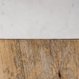 Woodrow (22.3"H) Light Brown Wood w/ White Accent Table Lamp from Mercana - Luna Furniture