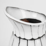 Lome Large White/Black Patterned Ceramic Water Pitcher from Mercana - Luna Furniture