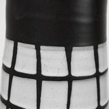 Luanda Large Black/White Large Ceramic Vase from Mercana - Luna Furniture