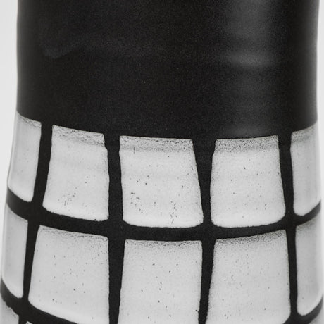 Luanda Large Black/White Large Ceramic Vase from Mercana - Luna Furniture