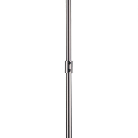 Anna (26"x14") Hanging Gun-Metal w/ Clear Glass Rods Six Bulb Chandelier from Mercana - Luna Furniture