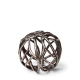 Sphaira I Small 5L x 5W Silver Cast Aluminum Decorative Tree Branch Orb from Mercana - Luna Furniture