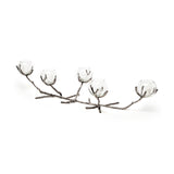 Vine I Distressed Silver Metal Creeper Five Candle Table Candle Holder from Mercana - Luna Furniture