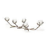 Vine II Distressed Gold Metal Creeper Five Candle Table Candle Holder from Mercana - Luna Furniture