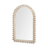 Leeds 23L x 35H Natural Wood Arch Frame Mirror from Mercana - Luna Furniture