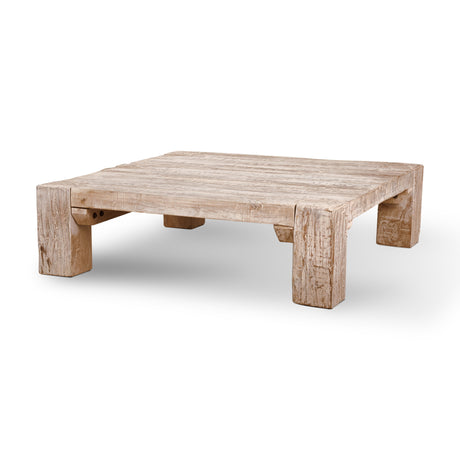 McArthur 48x48 Square Reclaimed Solid Wood Coffee Table from Mercana - Luna Furniture