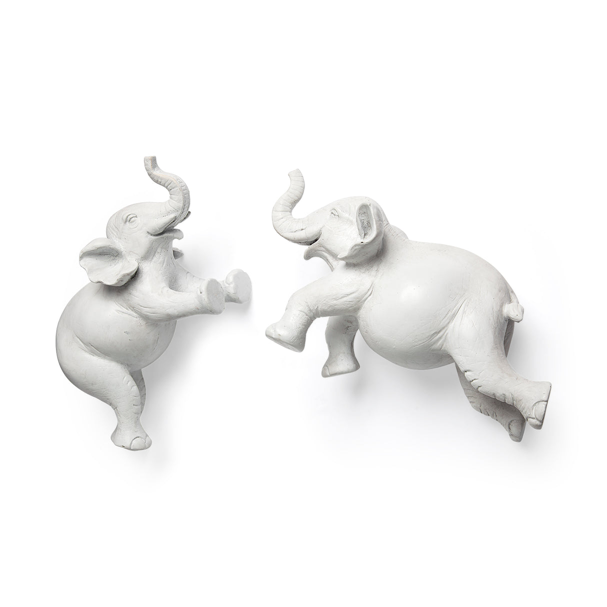 Maynard Set of 2 White Elephant Wall Decorations from Mercana - Luna Furniture