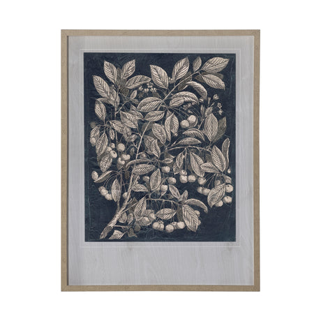 Vintage Fruit & Floral III by Megan Meagher Hand Embellished Framed Art Print Matted under Glass from Mercana - Luna Furniture