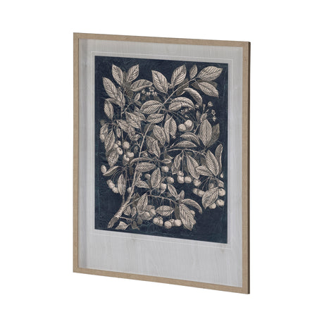 Vintage Fruit & Floral III by Megan Meagher Hand Embellished Framed Art Print Matted under Glass from Mercana - Luna Furniture