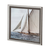 Sailing South by Jorge Llovet a Hand Embellished Textured Framed Photo Art Print Matted under Glass from Mercana - Luna Furniture