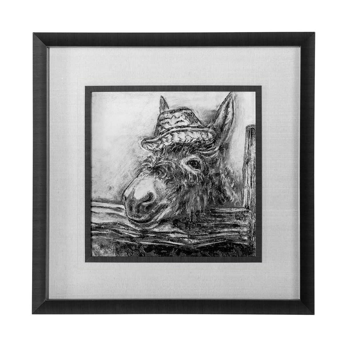 Donkey I by Mercana Studio a Hand Embellished Textured Framed Art Print Matted under Glass from Mercana - Luna Furniture
