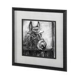 Donkey II by Mercana Studio a Hand Embellished Textured Framed Art Print Matted under Glass from Mercana - Luna Furniture