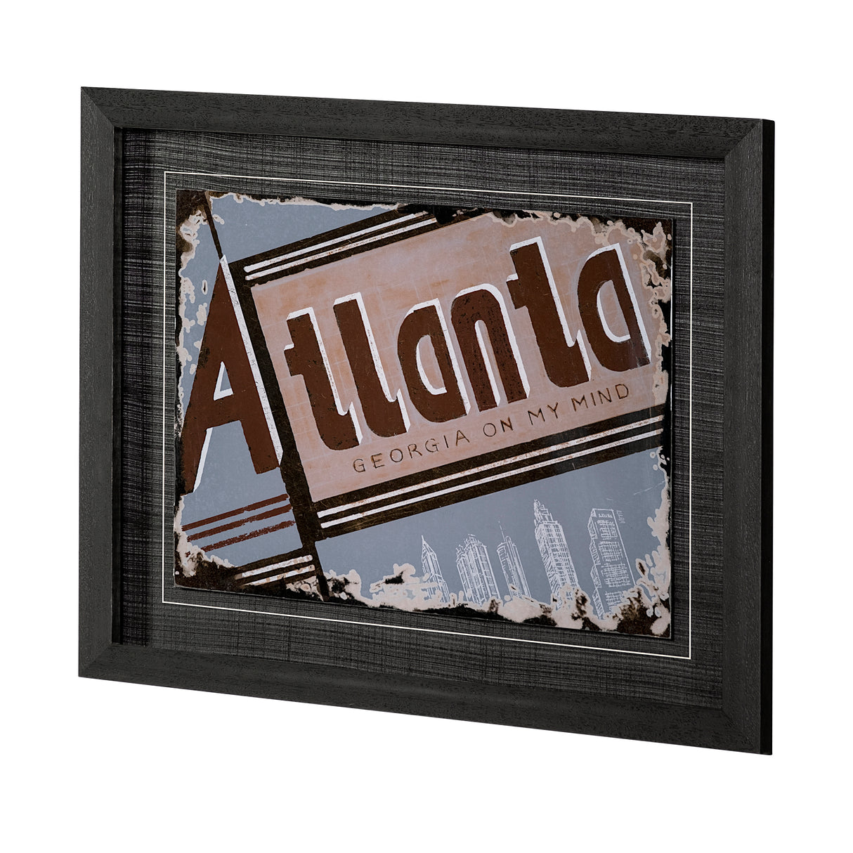 Atlanta by Alarm a Hand Embellished Textured Framed Art Print from Mercana - Luna Furniture