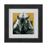 Rhino Yellow by Mercana Studio a Hand Embellished Textured Framed Art Print Matted under Glass from Mercana - Luna Furniture