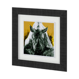 Rhino Yellow by Mercana Studio a Hand Embellished Textured Framed Art Print Matted under Glass from Mercana - Luna Furniture