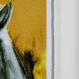 Rhino Yellow by Mercana Studio a Hand Embellished Textured Framed Art Print Matted under Glass from Mercana - Luna Furniture