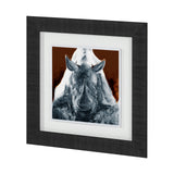 Rhino Burn Orange by Mercana Studio a Hand Embellished Textured Framed Art Print Matted under Glass from Mercana - Luna Furniture