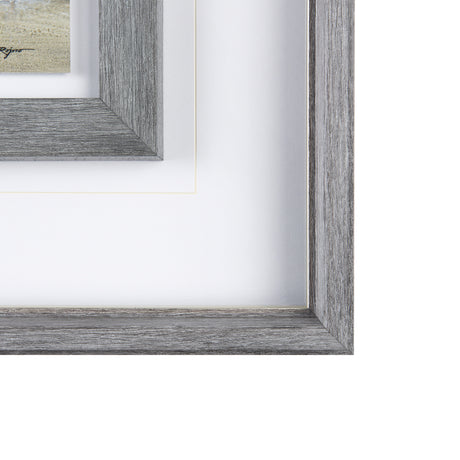 Silver Light by Pablo Rojerro a Hand Embellished Textured Framed Art Print Matted under Glass from Mercana - Luna Furniture