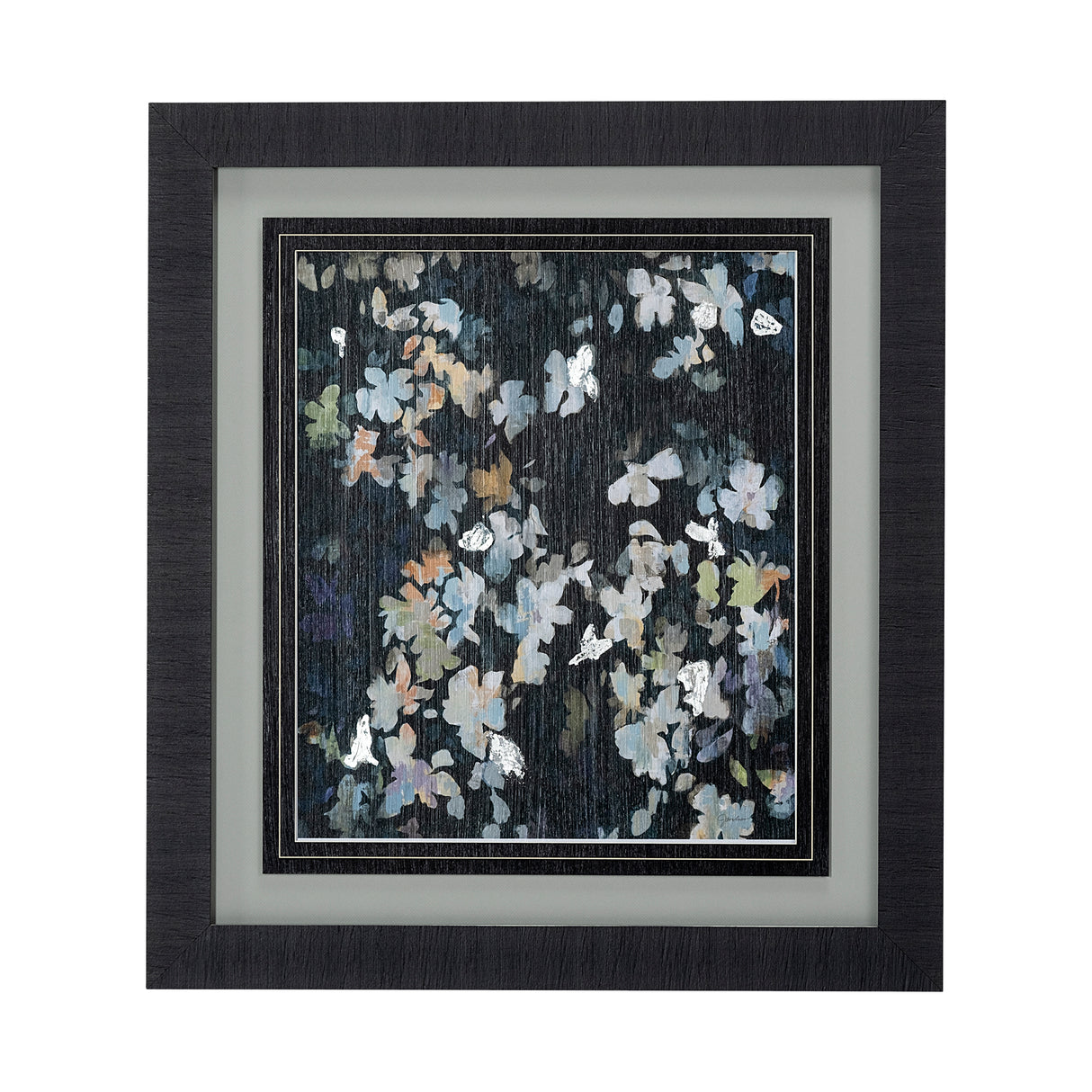 Whirlwind by Liz Jardine a Hand Embellished Textured Framed Art Print Matted under Glass from Mercana - Luna Furniture