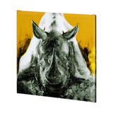 Rhino Yellow by Mercana Studio a Hand Embellished Textured Canvas from Mercana - Luna Furniture