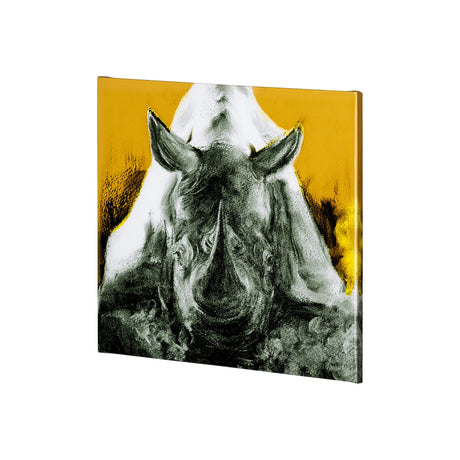 Rhino Yellow by Mercana Studio a Hand Embellished Textured Canvas from Mercana - Luna Furniture
