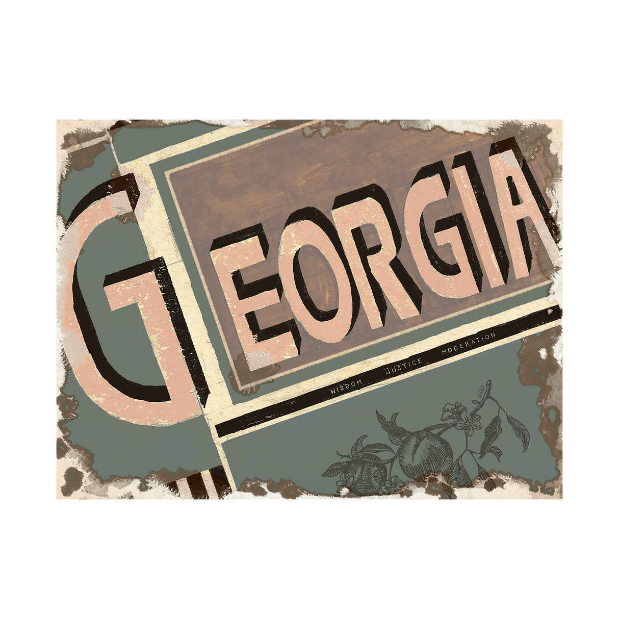 Georgia by Alarm a Hand Embellished Textured Canvas from Mercana - Luna Furniture
